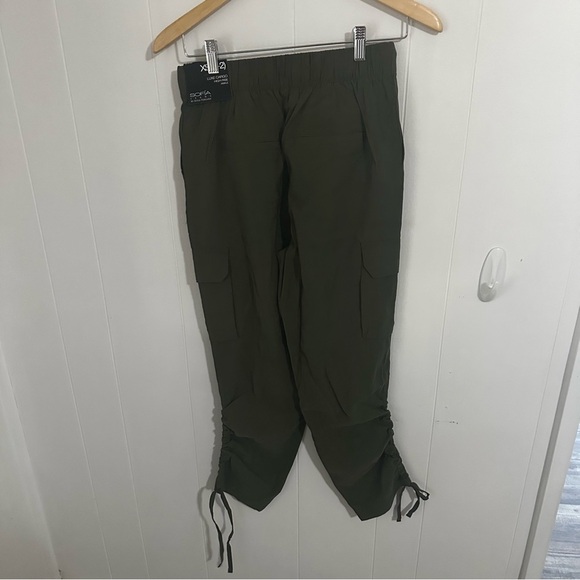 SOFIA VERGARA ☆ Luxe Cargo High-Rise Ankle Pants ☆ Size XS ☆ NWT - Picture 2 of 5